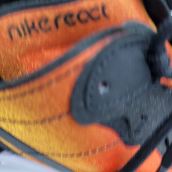 Nike React Element 55 Mens Sneakers Size 10.5 BQ9241 001 Sunrise Orange Black - Picture 4 of 16